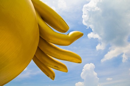 Buddha hand finger の写真素材