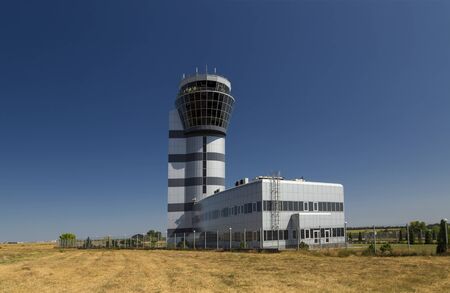 Control tower of an airport ?? Kharkov, Ukraineの写真素材