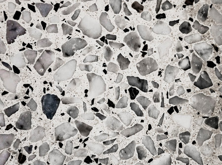 Artificial black and white marble floor background