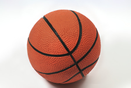 Basketball ball on white backgroundの写真素材