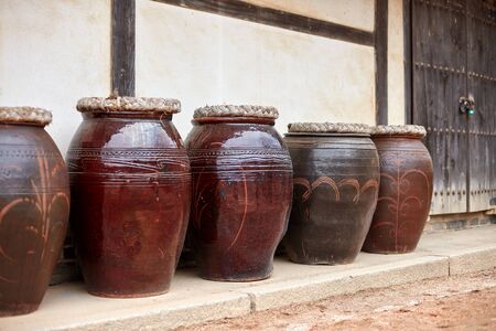Crocks. Korean Folk Villageの写真素材
