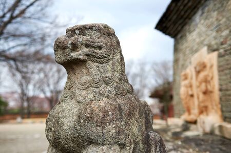 Bunhwangsa temple complex dates from the Silla era and is located in Gyeongju, South Korea.の写真素材