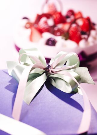 Cake gift for the anniversaryの写真素材