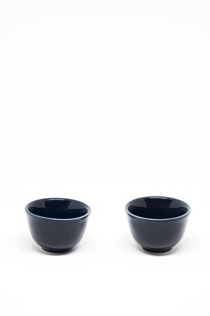 Teacup on white background.の写真素材