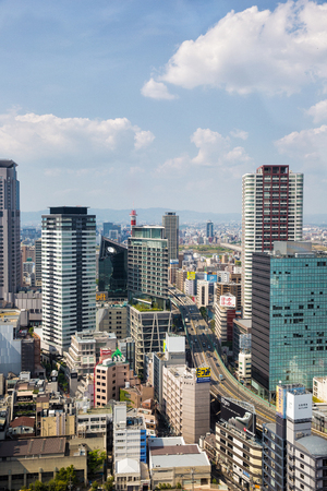 view of Osaka city.のeditorial素材