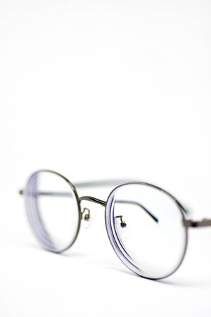 Glasses on white background.の写真素材