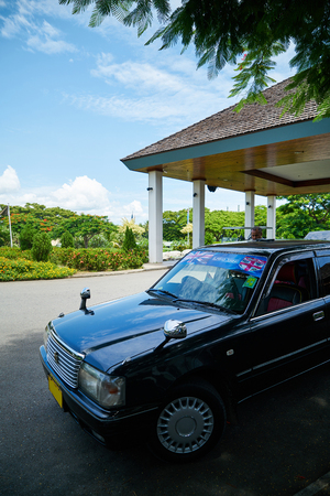 A taxi shot in Fiji.のeditorial素材