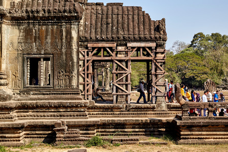 The Angkor Wat historic site in Cambodia.のeditorial素材