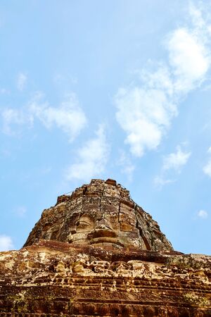 Ta Prohm historic site in Cambodia.の写真素材