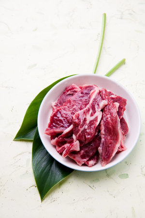 Leaves and beef.