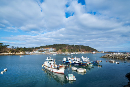 Anheung Port in Taean, Korea.