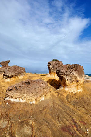 Yehliu Geopark in Taiwan.の写真素材