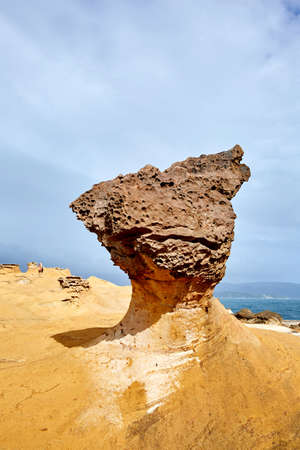 Yehliu Geopark in Taiwan.の写真素材