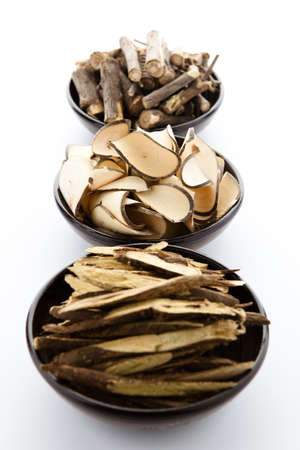 Oriental medicine (Sessiliflorus, Oriental raisin tree, licorice)の写真素材