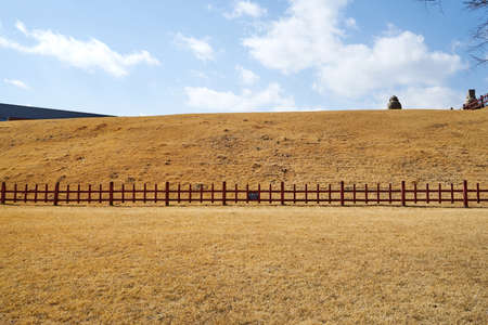 Seonjeongneung Royal Tombs of the Joseon Dynasty located in Gangnam, Korea.のeditorial素材