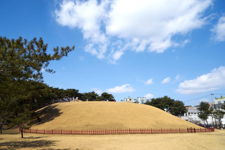 Seonjeongneung Royal Tombs of the Joseon Dynasty located in Gangnam, Korea.