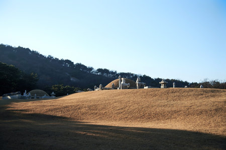Uireung Royal Tombs of the Joseon Dynasty located in Seoul, Korea.