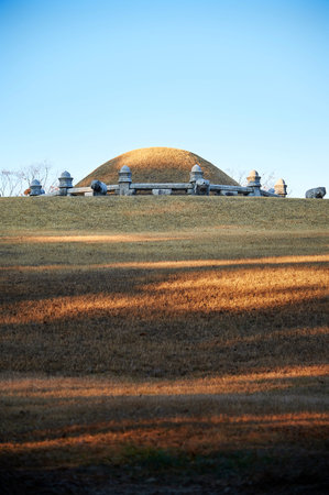 Uireung Royal Tombs of the Joseon Dynasty located in Seoul, Korea.