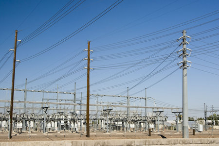Electric transmission sub-station in Phenix, Arizona.