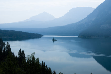 Wild Goose Island on Saint Mary Lake in Glacier National Park