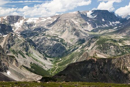 View of the Bears Tooth from the Beartooth Highway.の写真素材