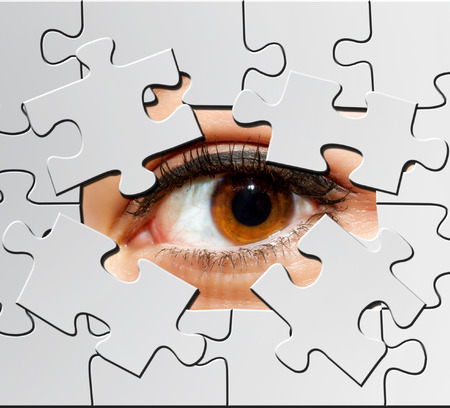 Puzzle eyeの写真素材