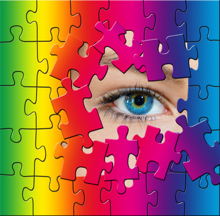 Colorful eyeの写真素材