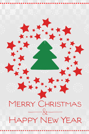 Modern christmas and happy new year cardの写真素材