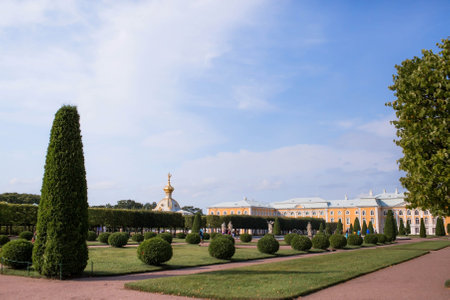 Russia. the city of St. Petersburg. Peterhof State Museum-Reserve.のeditorial素材