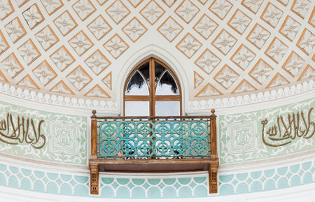 Vorontsov Palace, its details, interior and territory. Alupka, Republic of Crimea, Russiaのeditorial素材