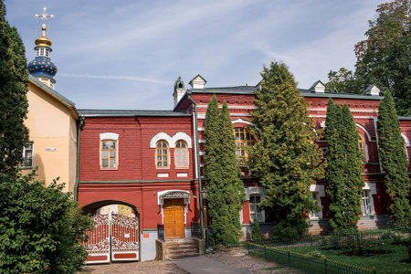 Travel around Russia. Religion. Holy Dormition Pskov-Pechersk (Pskov-Pechersk) Monastery. Russia,...