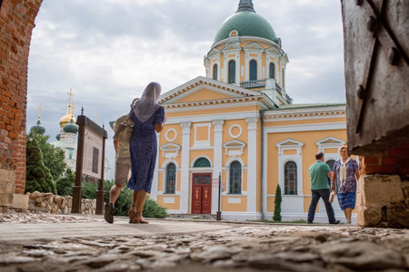 Cathedral of the Beheading of the Head of John the Baptist in the Zaraisk Kremlinのeditorial素材