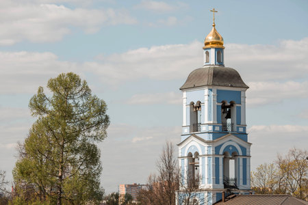 The Tsaritsyno Museum in the city. The business card of Moscow. The Church of the Icon of the Mother...