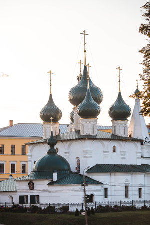 The Church of the Origin of the Precious Trees of the Holy Cross, in the city of Yaroslavl. Russia....