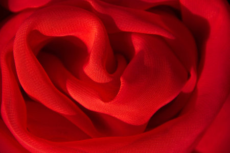 Bright red background of the neckerchief, which was formed as a circle の写真素材