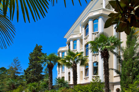 The photo shows a resort area of Sochi, Russia. のeditorial素材