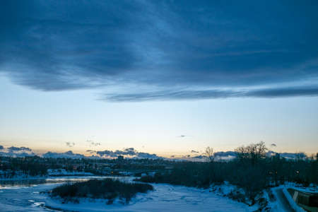 Dawn views of Calgaryの写真素材