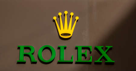 Aarhus, Denmark - 24 March 2020: The logo of the Rolex building in Aarhus.のeditorial素材