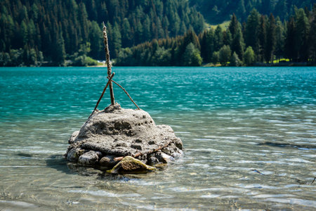 Little sandy boatの写真素材