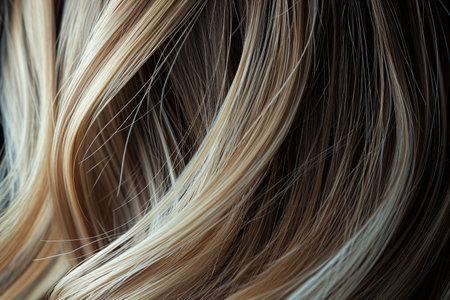 highlight hair texture abstract fashion style glamor and shine concept backgroundの素材