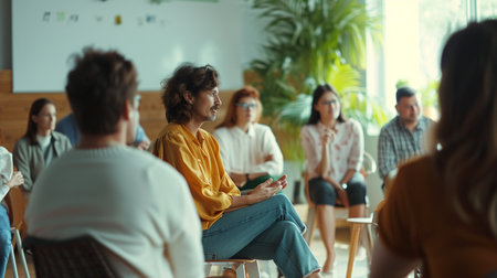 Group of business people discussing business plan in the meeting room.の素材