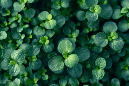 Little green seedlings - very beautiful seedlings of arugulaの素材