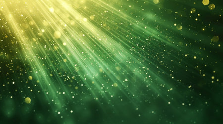 abstract green background with some smooth lines in it and some rays in itの素材