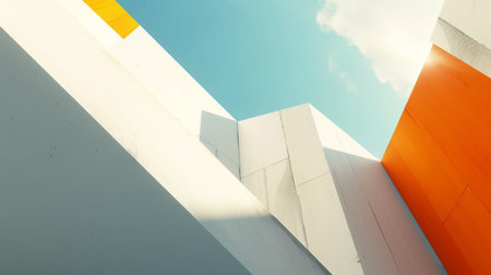 Modern architecture abstract background. 3d rendering, 3d illustration.の素材