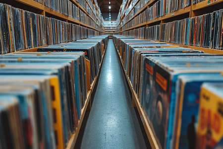 Many books in the library. The concept of education and knowledge.の素材