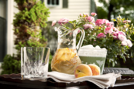 White Peach Sangriaの写真素材