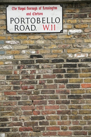 Portobello Street signのeditorial素材