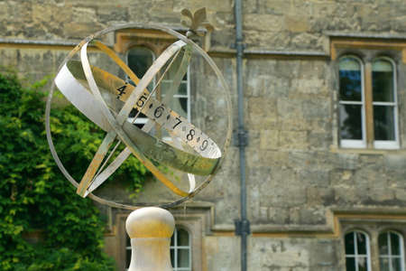 Ancient Sun Clock located in Oxford Cityの写真素材