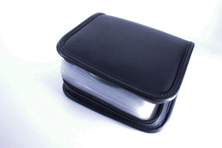 CD or DVD case to hold various mediaの写真素材