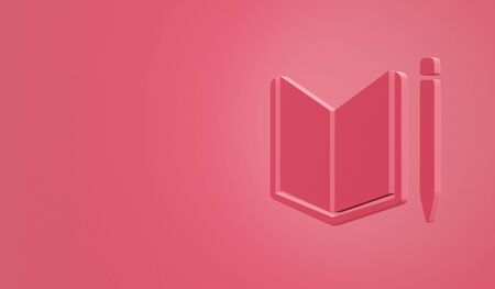 Sustainable Development Goals Quality Education icon. 3D renderingの写真素材